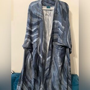 Vela Navy Sediment Abaya L XL short petite rare sold out